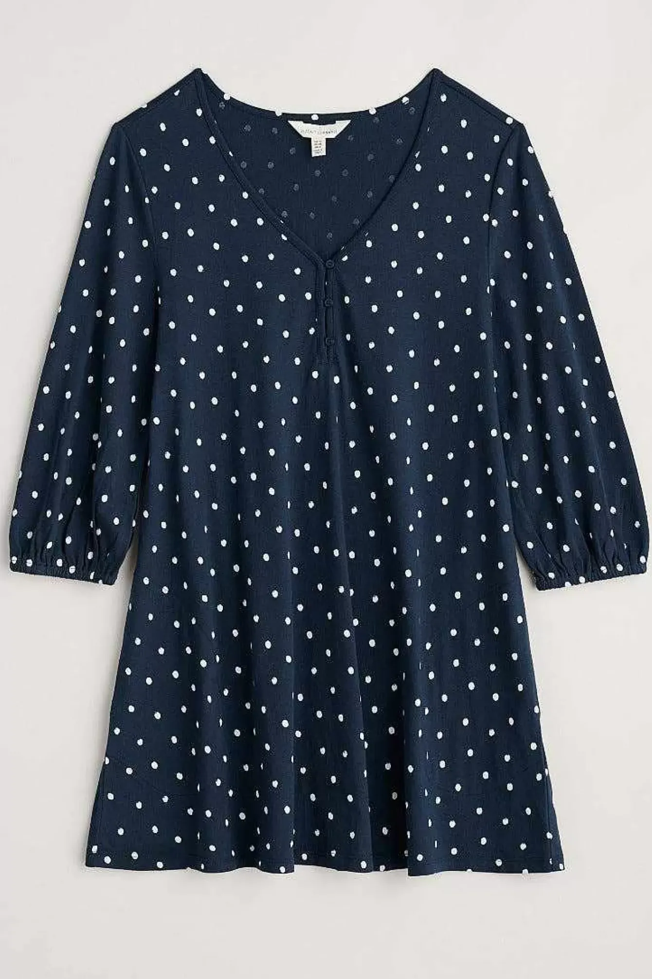 Seasalt Cornwall Tunics<Wren Jersey Tunic Little Sponge Spot Maritime