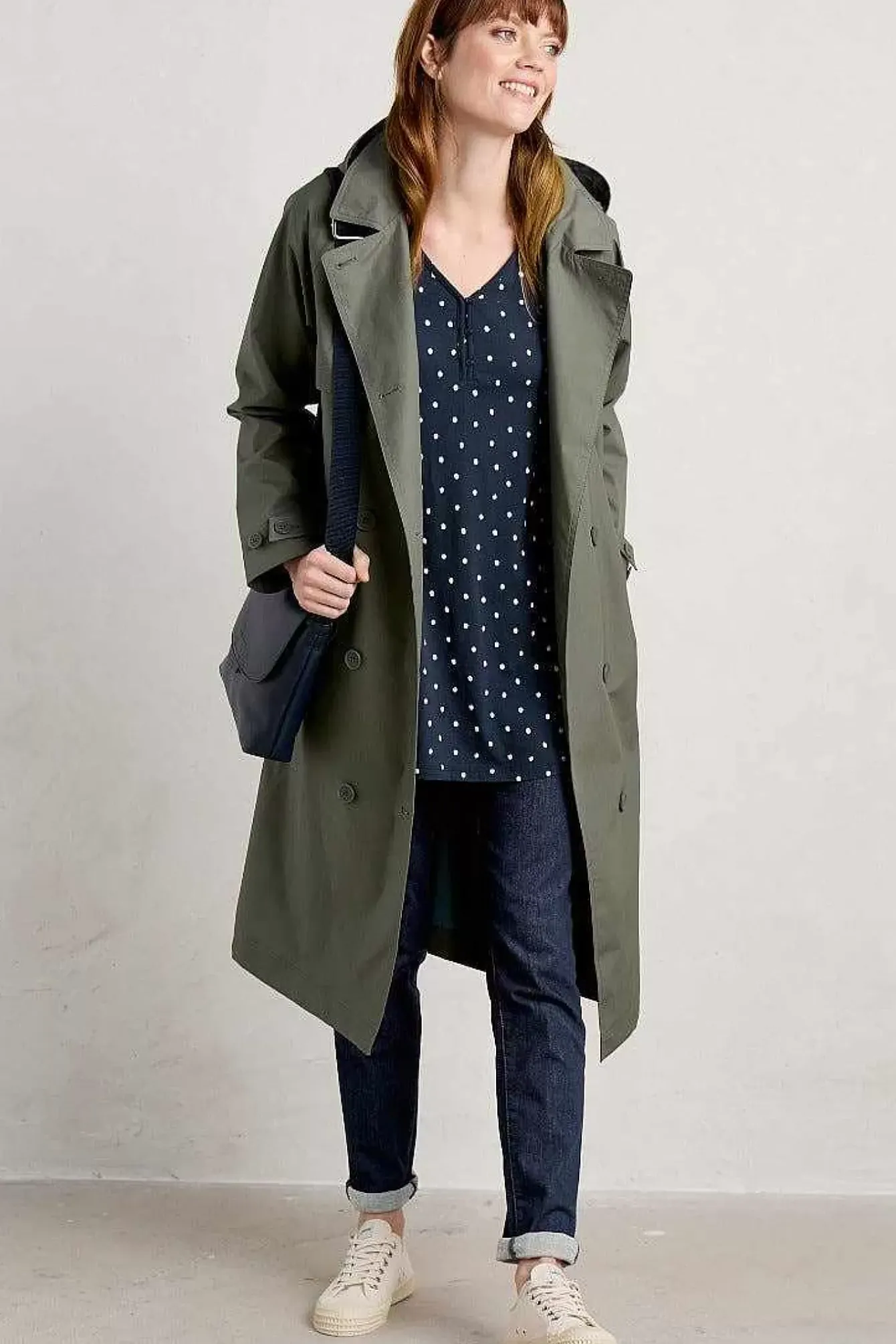 Seasalt Cornwall Tunics<Wren Jersey Tunic Little Sponge Spot Maritime